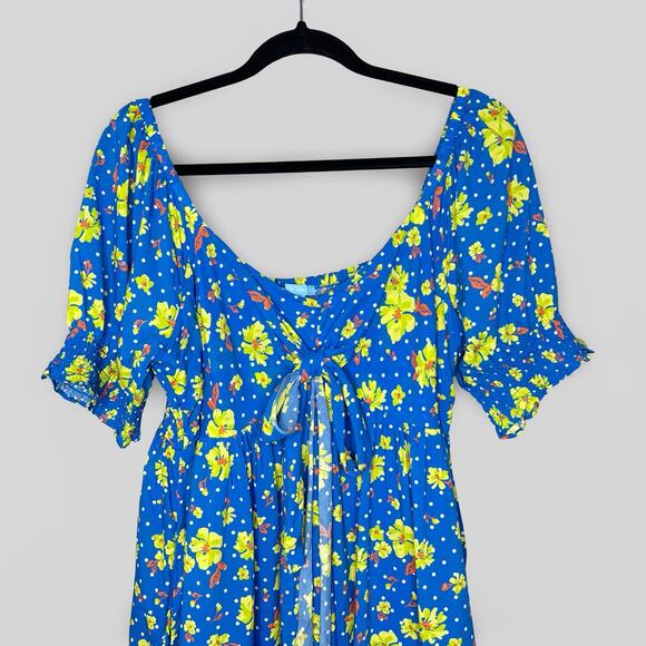 Draper James Floral Polka Dot Dress - Picture 3 of 6